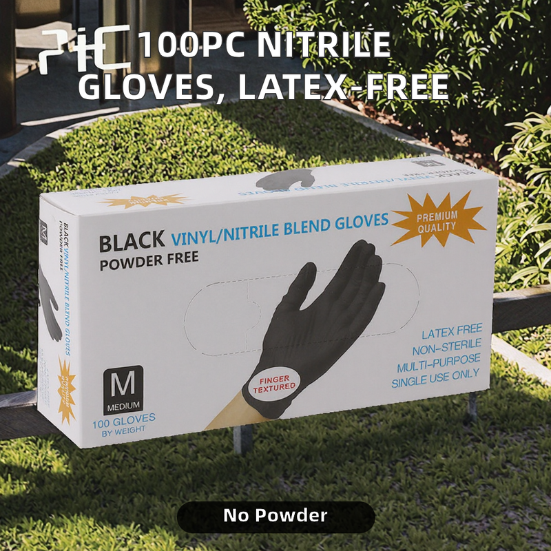 Nitrile Gloves Manufacturer - 100-Piece Disposable Powder Latex Free for Home Cleaning & Beauty Salon in Box