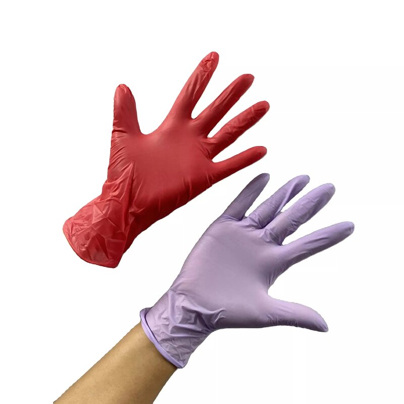 Nitrile Gloves Manufacturer - China Factory Stock Powder-Free for Tattoo & Beauty Salon CE Certified Sizes S/M/L/XL
