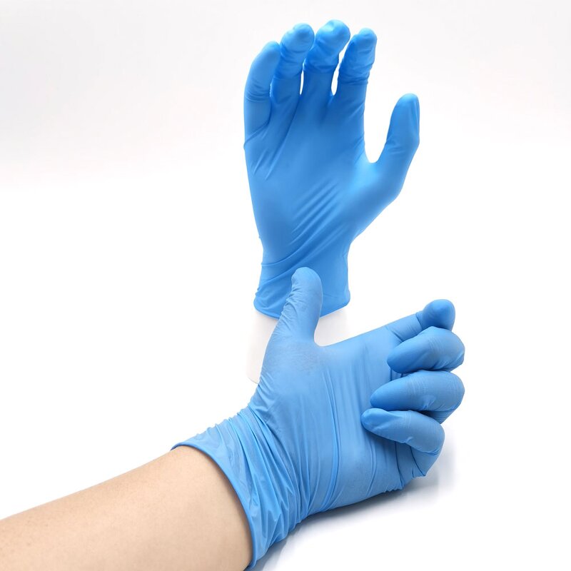 Nitrile Glove Manufacturer - Factory Outlet 100pcs Pure Blue Electronic Musical with Anti-Cut Anti-Slip Touch Screen