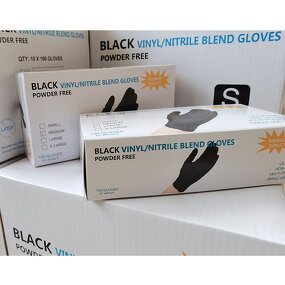 Nitrile Gloves Manufacturer - Wholesale Black Powder-Free 4 Mil Thick CE Certified Anti-Slip for Household Use