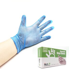 PVC Gloves Manufacturer - Blue Glovelastic for Kitchen Household Outdoor Hand Protection