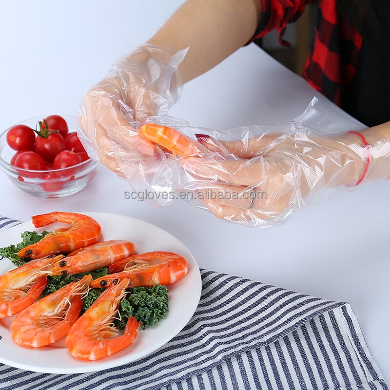 LDPE Nitrile Gloves Manufacturer - Factory Direct Food Grade for KFC Restaurants Disposable Kitchen Use Eat Lobster Plastic