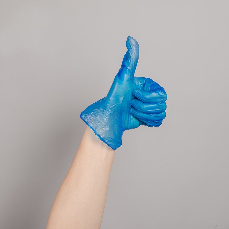 PVC Gloves Manufacturer - Blue Glovelastic for Kitchen Household Outdoor Hand Protection