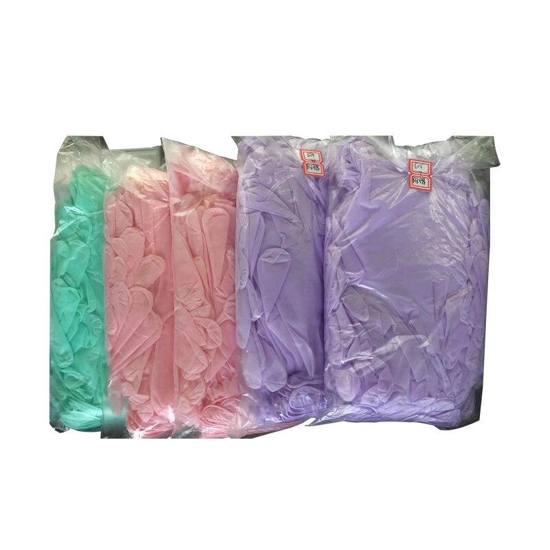 Nitrile Gloves Manufacturer - Wholesale Disposable 9 Inches CE Certified Textured Fingers for Tattoo Shop Beauty
