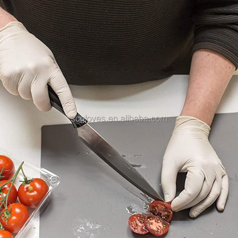 Nitrile Gloves Manufacturer - Factory-Accepted Safety Rubber Latex Thickened Vinyl Food Grade 5MIL Oil-proof Anti-Slip Durable