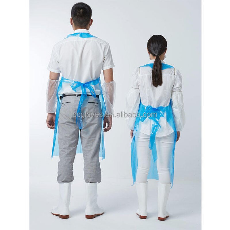 PE Plastic Disposable Apron Manufacturer - Factory Outlet Durable Thickened Waterproof PVC for Kitchen Restaurant and Food Service