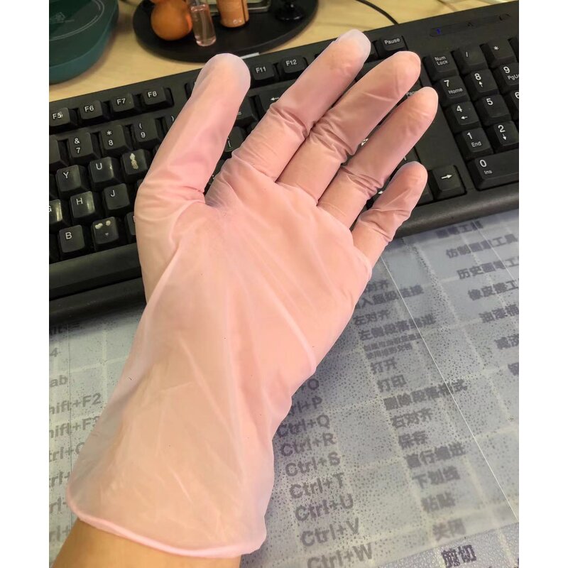 Nitrile Gloves Manufacturer - Wholesale 9 Inches Tattoo Shop Beauty Pink Glove Powder Free Green Blend