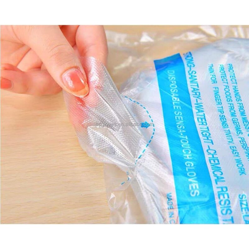 PE Gloves Manufacturer - HDPE Clear Plastic Polythene Kitchen Waterproof Household Food Anti Cut Resistance Nitrile