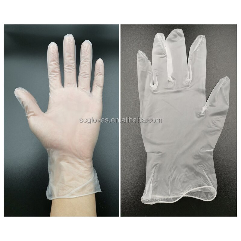 PVC Household Cleaning Gloves Manufacturer - Wholesale Free Sample Stock Transparent Vinyl Medium Thickness for Adults