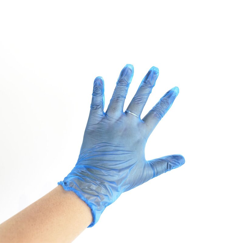 PVC Gloves Manufacturer - Blue Glovelastic for Kitchen Household Outdoor Hand Protection