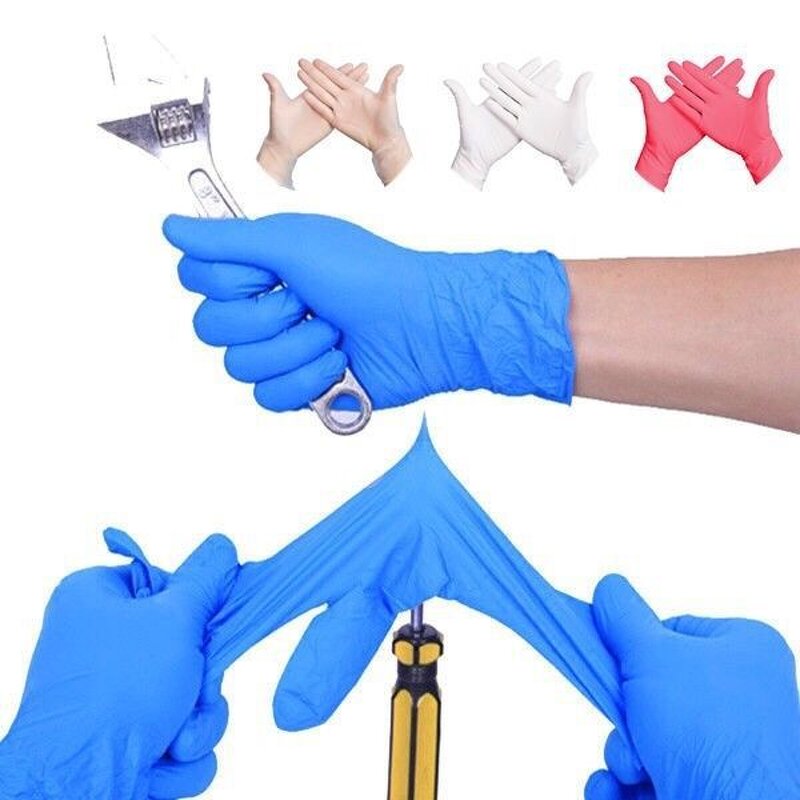 Nitrile Glove Manufacturer - Factory Outlet 100pcs Pure Blue Electronic Musical with Anti-Cut Anti-Slip Touch Screen