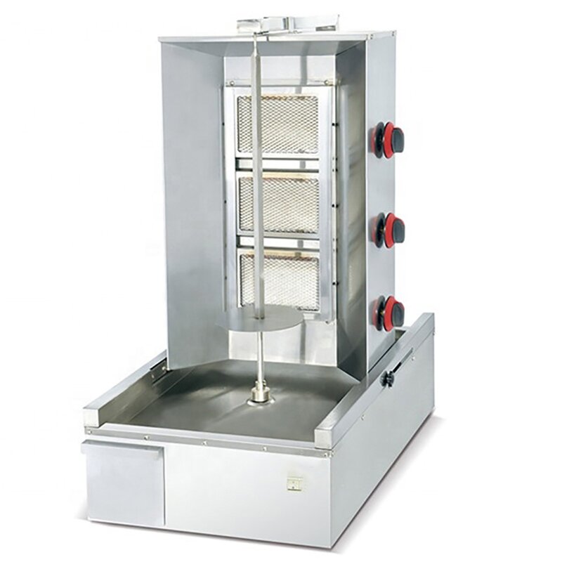 Gas Shawarma Grill - 4 Burner Chicken Shawarma for Sale
