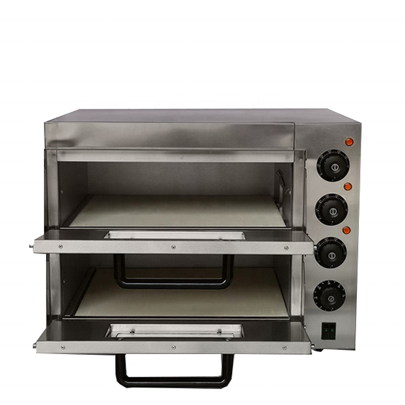 Double Deck Oven - Electric for Bakery Cake Bread Pizza with Stone Automatic Baking