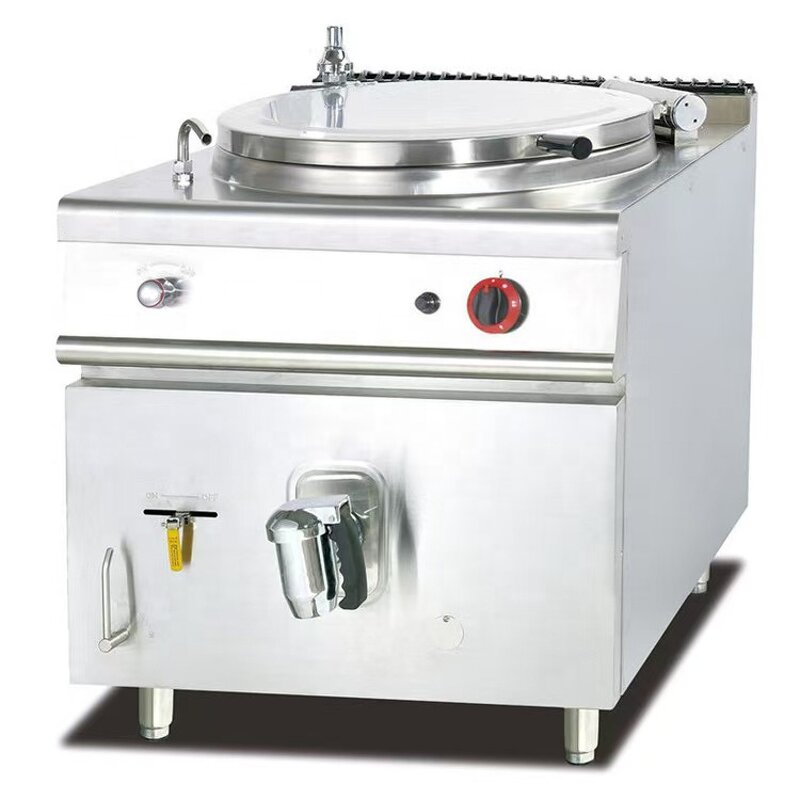 Tilting Braising Pan - Stainless Steel LPG Commercial Kitchen for Hotel Restaurant