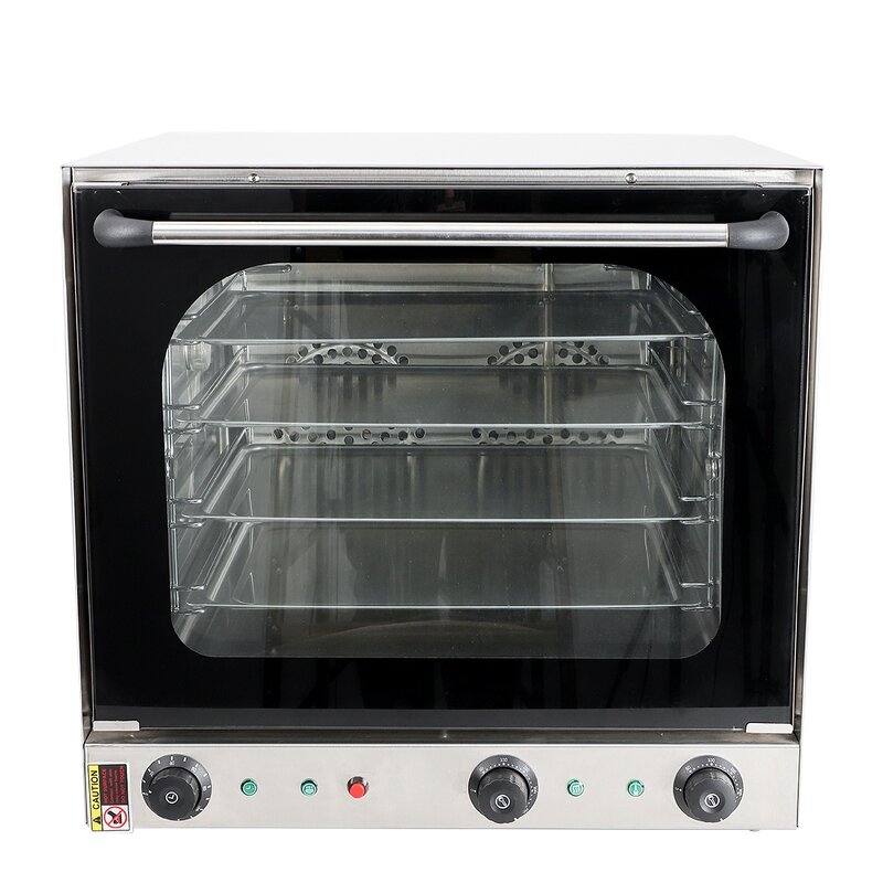 Convection Oven - Commercial Electric Bakery 4 Trays Multi-function Pizza Bread Chicken