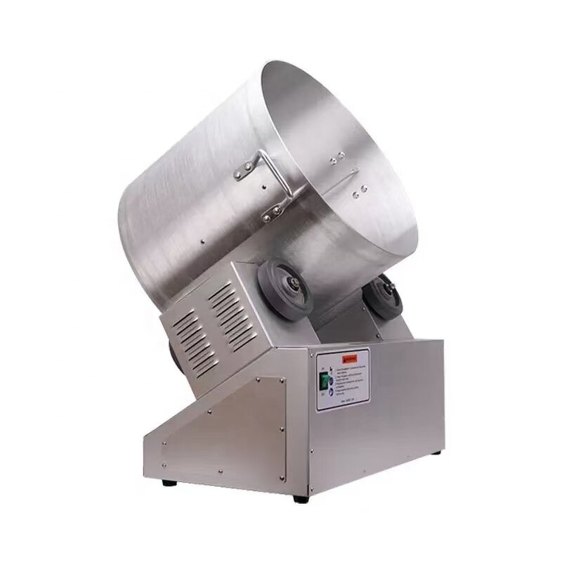 Coater Mixer Tumbler - Commercial for Popcorn Powder Coating Snack Foods