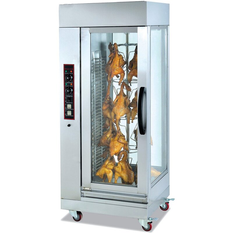 Chicken Rotisserie Grill - Stainless Steel 6 Rod