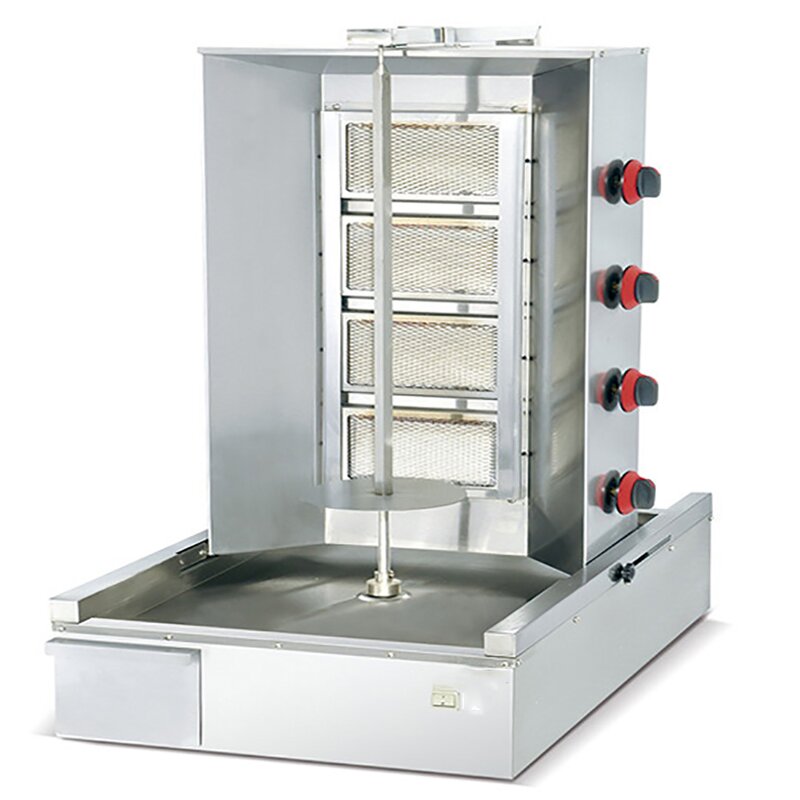 Turkish Shawarma Machine - Commercial Brazilian Automatic Rotating Barbecue Oven