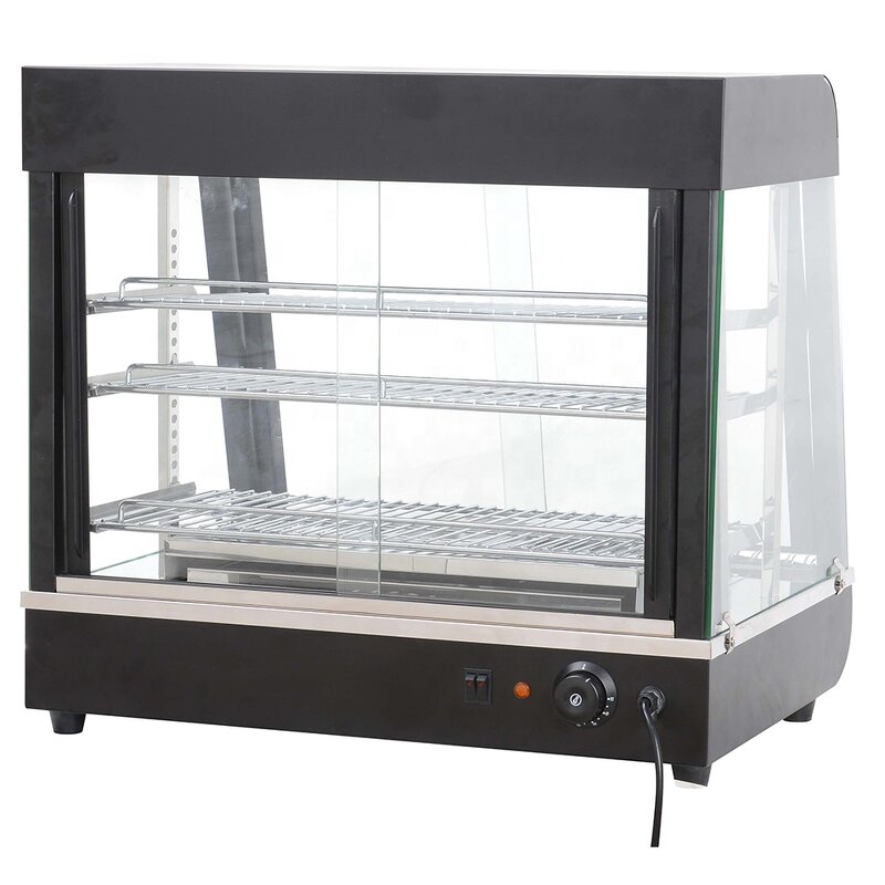 Pie Food Display Cabinet - Hot Lamps Warmer