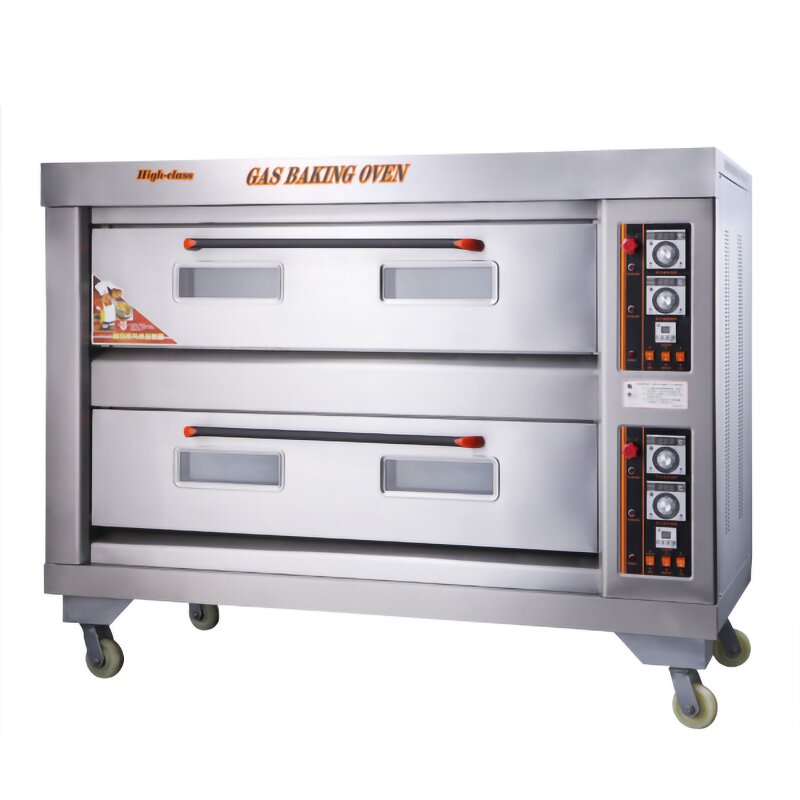 Gas Bread Baking Oven - Factory Price High Performance Double Deck