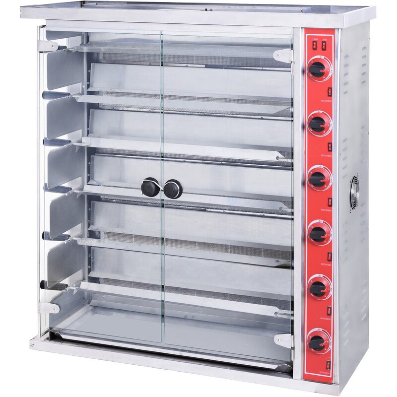 Chicken Rotisserie Oven - Commercial Electric 12 Chickens Capacity Stainless Steel