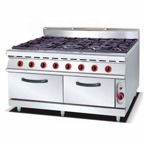 Electric Cooking Range Machine - Steamed Rice in Clay Pot with Cabinet 8 Burner