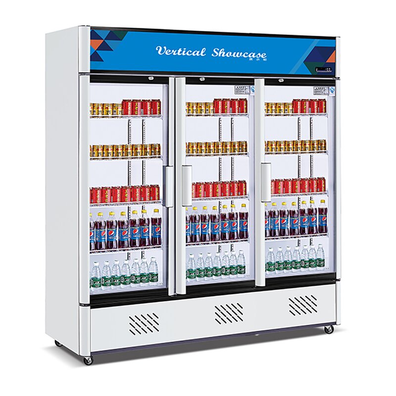 Vertical Display Freezer - Commercial Supermarket Glass Door Vertical Cabinet