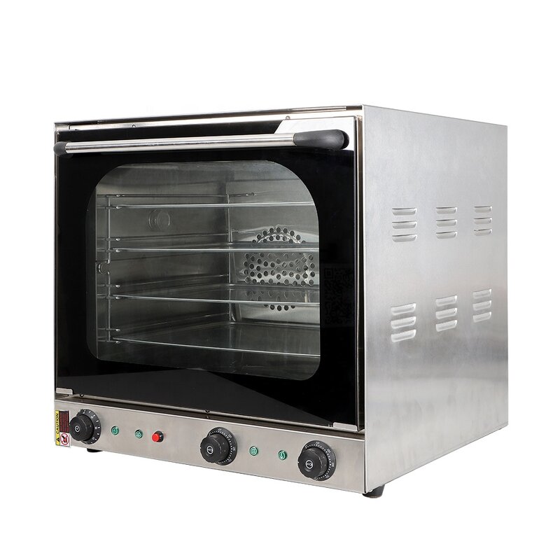 Convection Oven - Commercial Electric Bakery 4 Trays Multi-function Pizza Bread Chicken