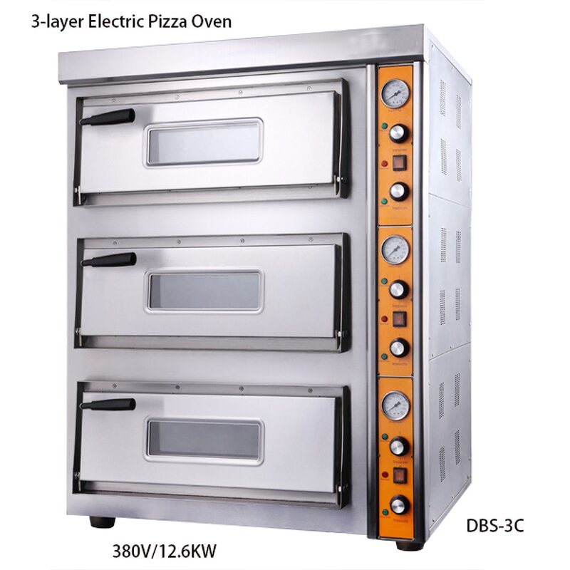 Gas Baking Oven - Luxury 2-Layer 4-Trays