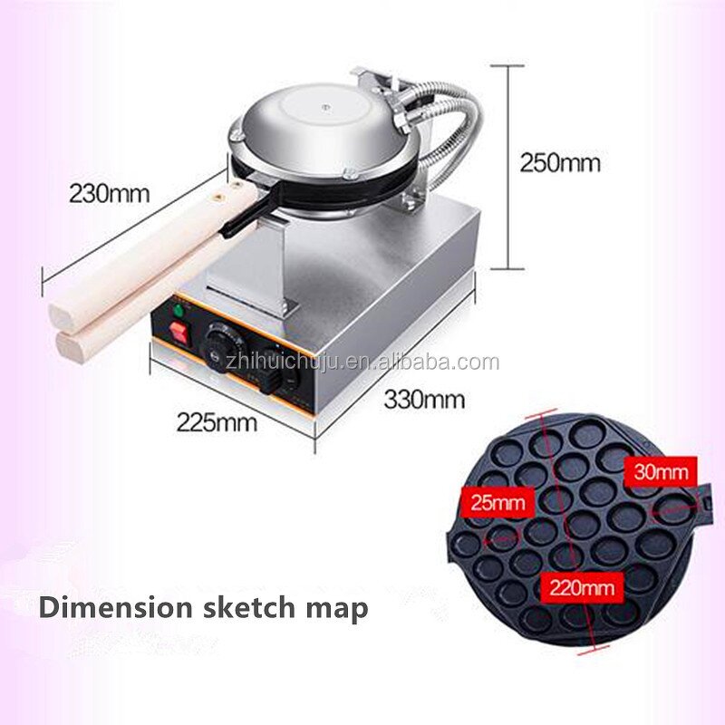 Egg Bubble Waffle Maker - Professional Ice Cream Egg Hong Kong Waffle
