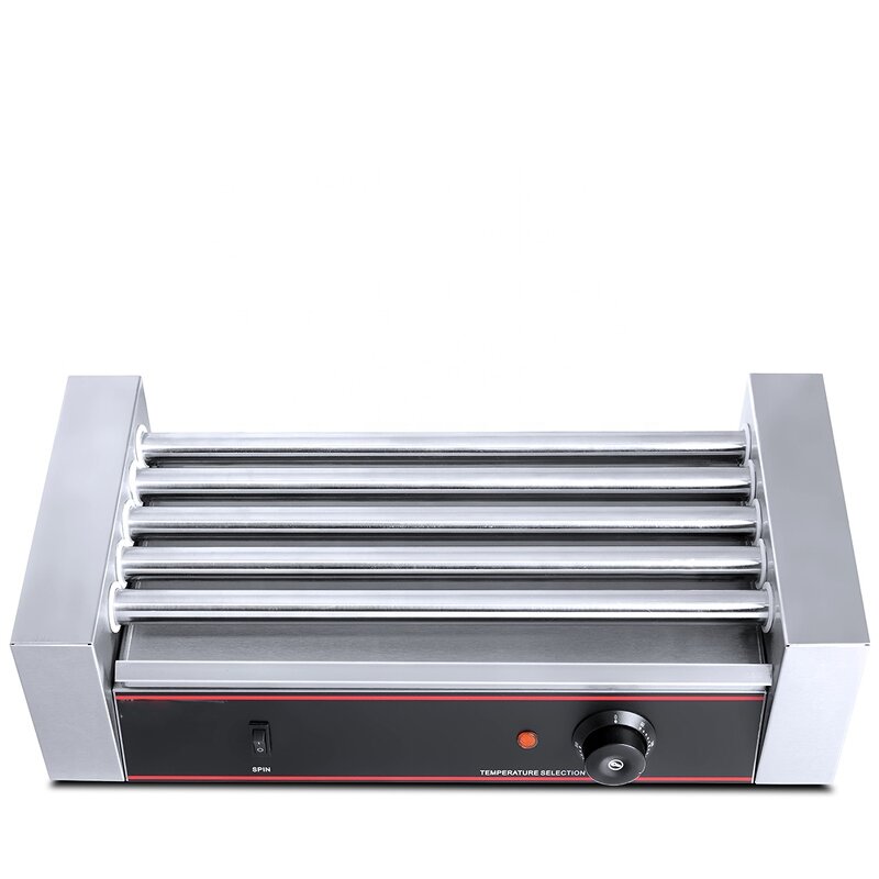 Hot Dog Grill Machinery - Snack Equipment 7 Rollers Sausage Toaster