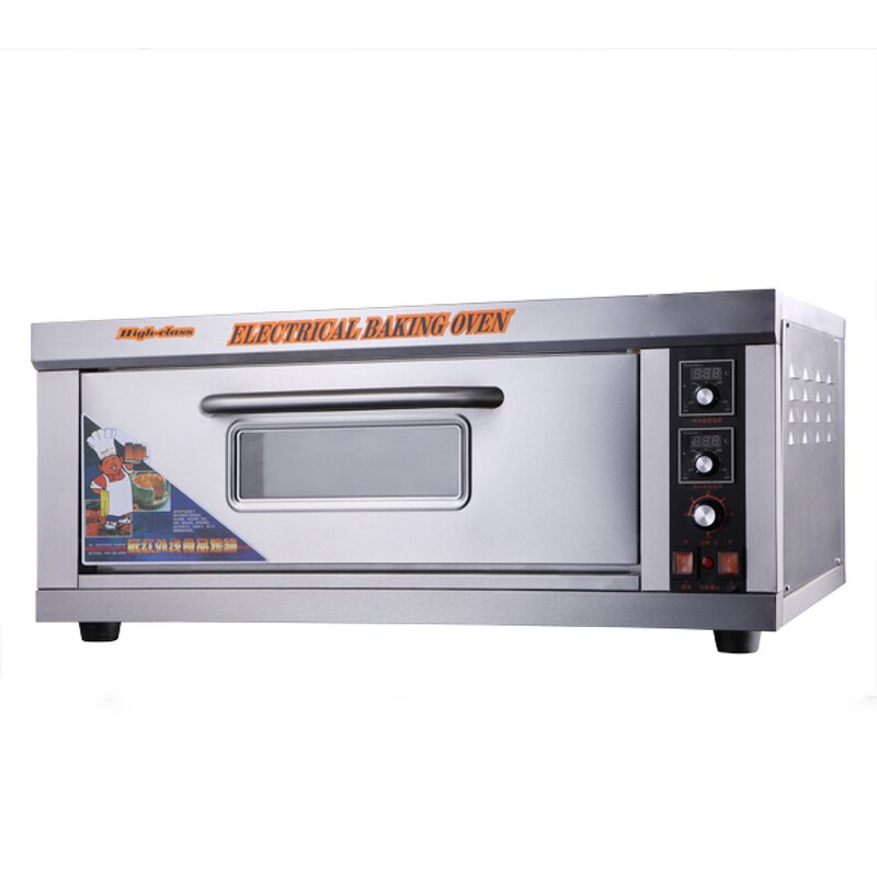 Pizza Bread Oven - Single Deck Electric Bakery with 1 Tray for Home Professional