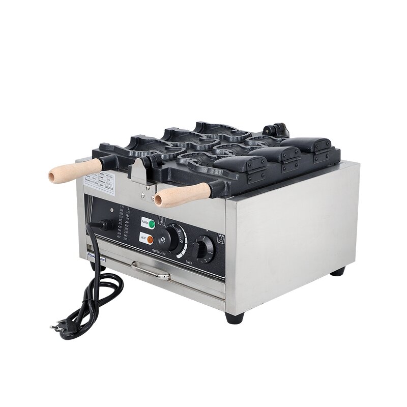 Waffle Iron - Commercial Ice Cream Cone Machine for Small Business Fish Shape Taiyaki