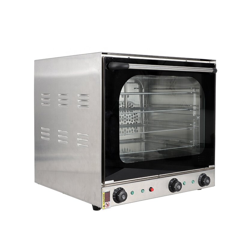Convection Oven - Commercial Electric Bakery 4 Trays Multi-function Pizza Bread Chicken
