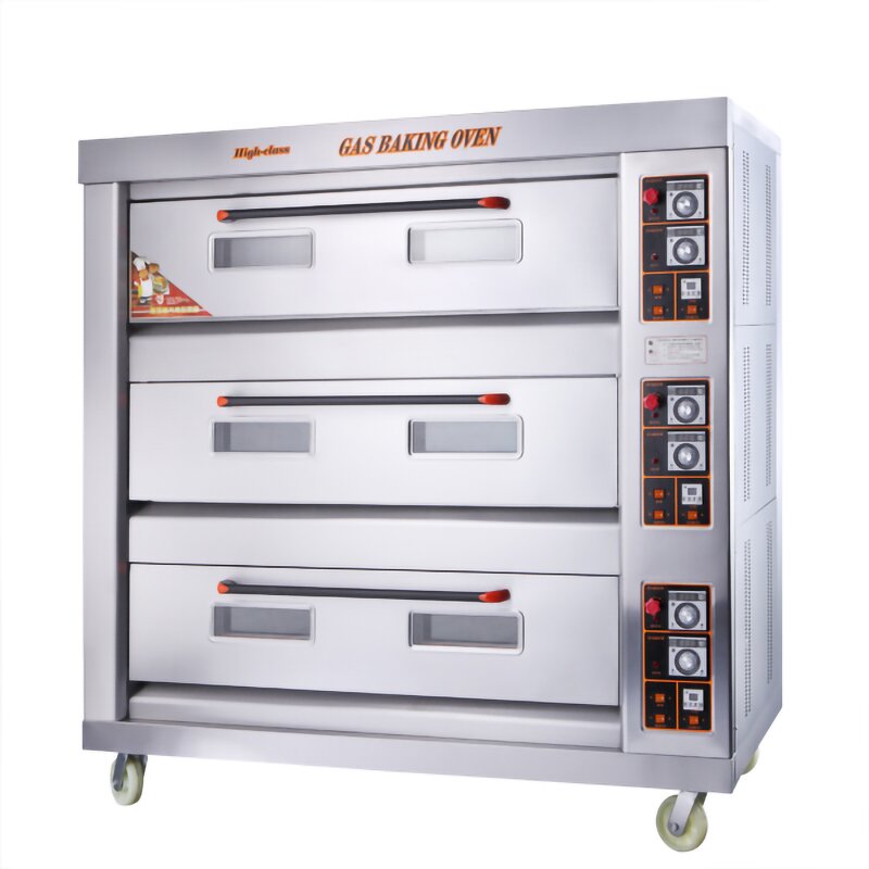 Gas Bread Baking Oven - Factory Price High Performance Double Deck