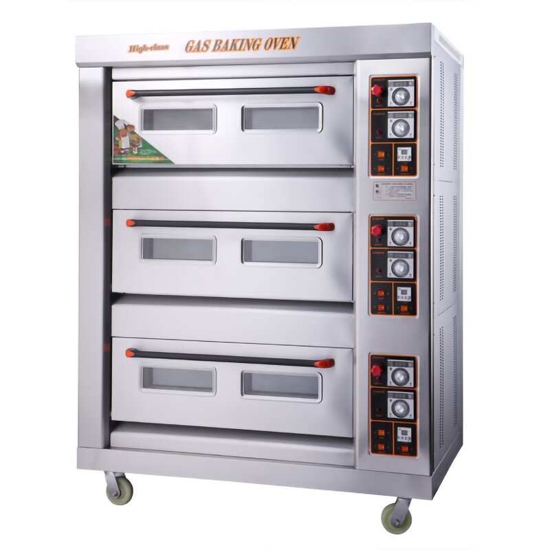 Gas Oven - 3 Decks 6 Trays Commercial Sale