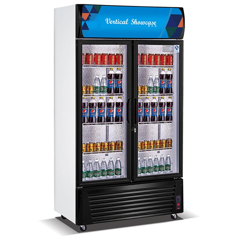 Vertical Display Freezer - Commercial Supermarket Glass Door Vertical Cabinet