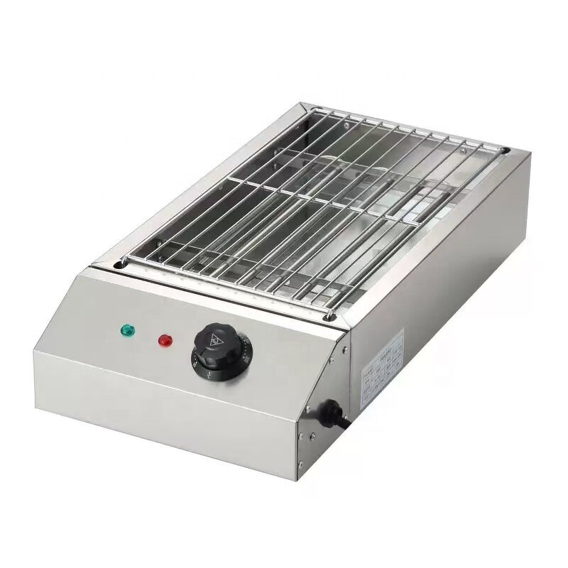 Electric Grill - Commercial Environmentally Friendly Smokeless Stainless Steel Barbecue 2.5KW