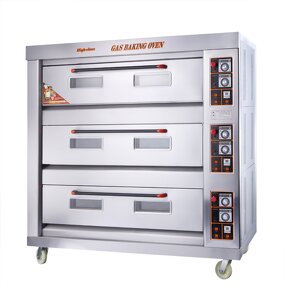 Gas Oven - 3 Decks 6 Trays Commercial Sale