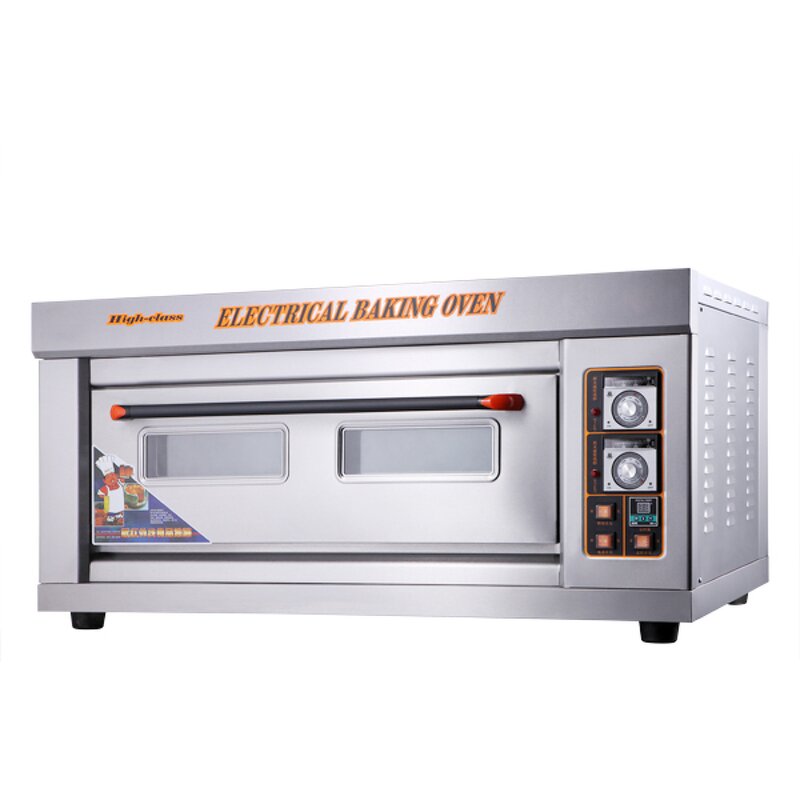 Pizza Bread Oven - Single Deck Electric Bakery with 1 Tray for Home Professional