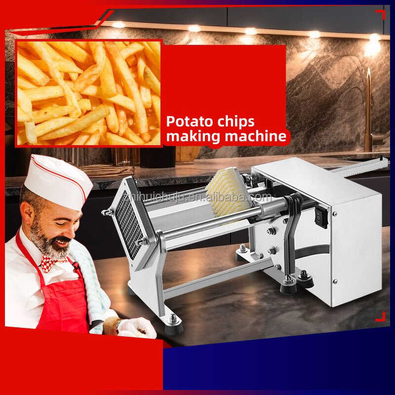 Potato Slicer - Twist Spiral Cutter Twister Fries Machine for Snack Shops