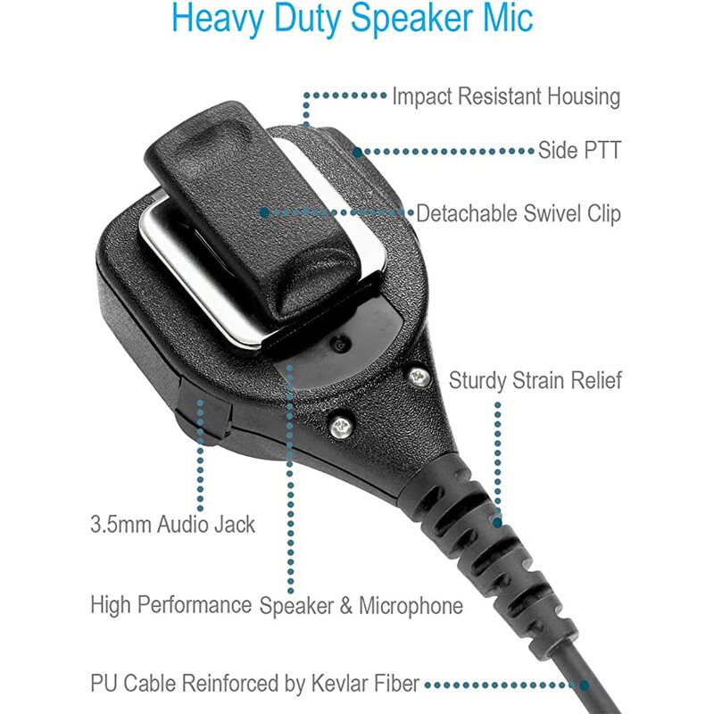 Speaker Mic Manufacturer - for Kenwood Radios NX-5400 TK-2180 TK-3180 TK-5220 TK-5320 TK-290 TK-390 Shoulder Microphone