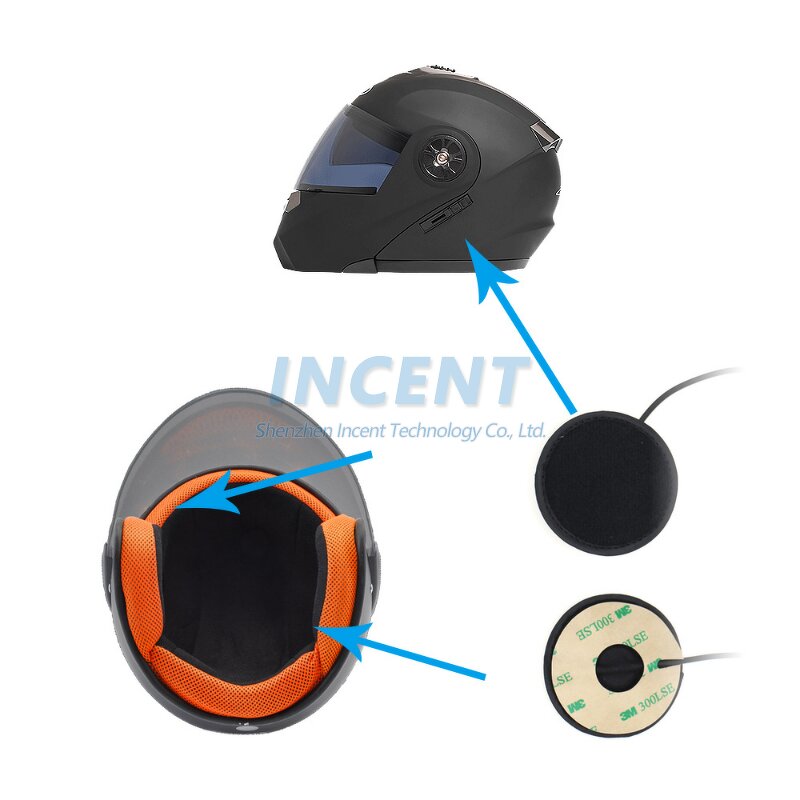 Helm Headset Manufacturer - 2 Pin PTT with Microphone for Kenwood BAOFENG Radio Two Directions Walkie Talkie