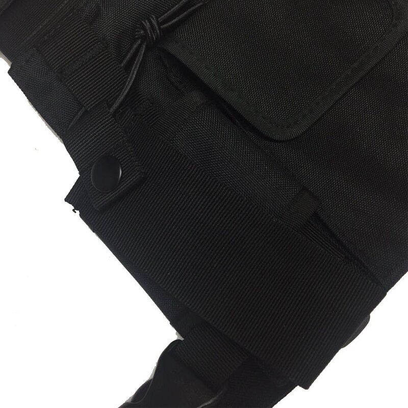 Tactical Vest Manufacturer - Chest Bag Radio Holster Holder Work Vest Rig for Two Way Radio Walkie Talkie