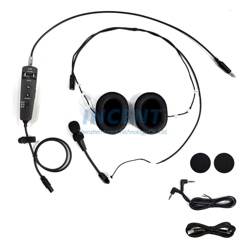 Aviation Helmet Communications Manufacturer - ANR Bluetooth for Helicopter U174 Plug