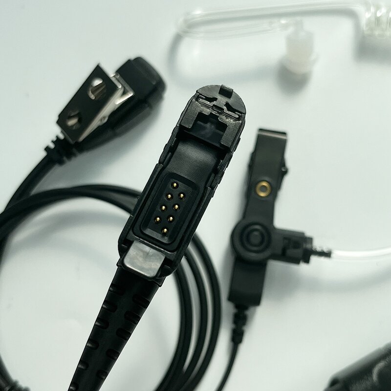 Acoustic Tube Headphones Manufacturer - Black 2 Wired Earphones for DEP550 DEP570 MTP3250 MTP3550 Radio