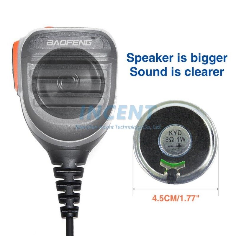 Walkie Talkie Accessories Manufacturer - Speaker PTT MIC Microphone for Baofeng UV-S9 PLUS UV-16 Pro UV-5R BF-888S