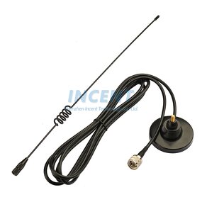 CB Radio Antenna Manufacturer - Eightwood Auto Car Dual Band VHF UHF PL259 Plug TX-RX 136-174 400-470 MHz Magnetic Mount