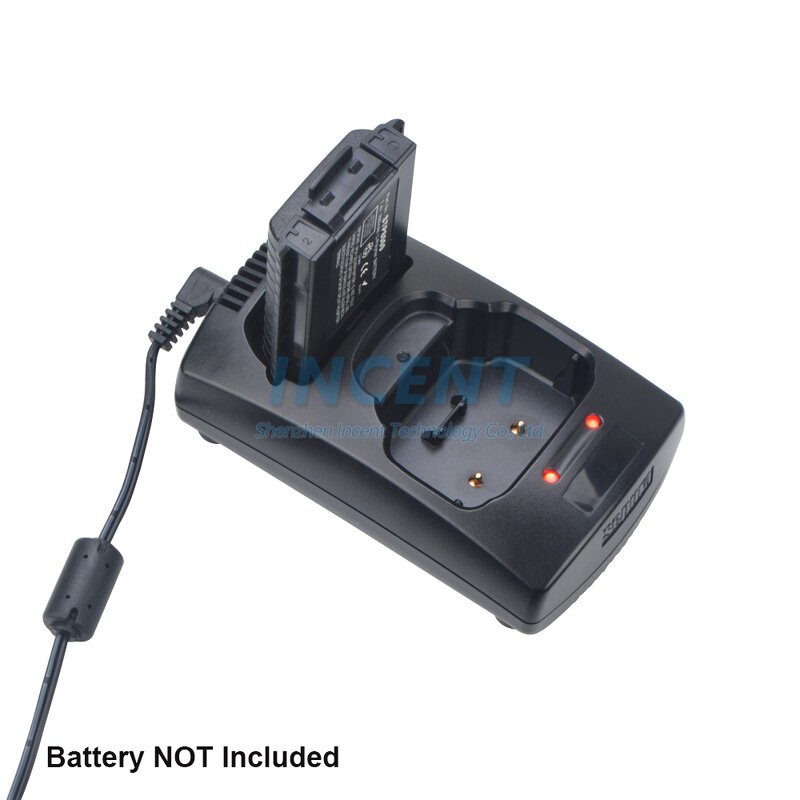 Desktop Charger Manufacturer - Pengisi Daya 1 + 1 Stasiun Pengisian Dengan Adaptor AC 100-240V Untuk Sepura STP8000 SEP8040