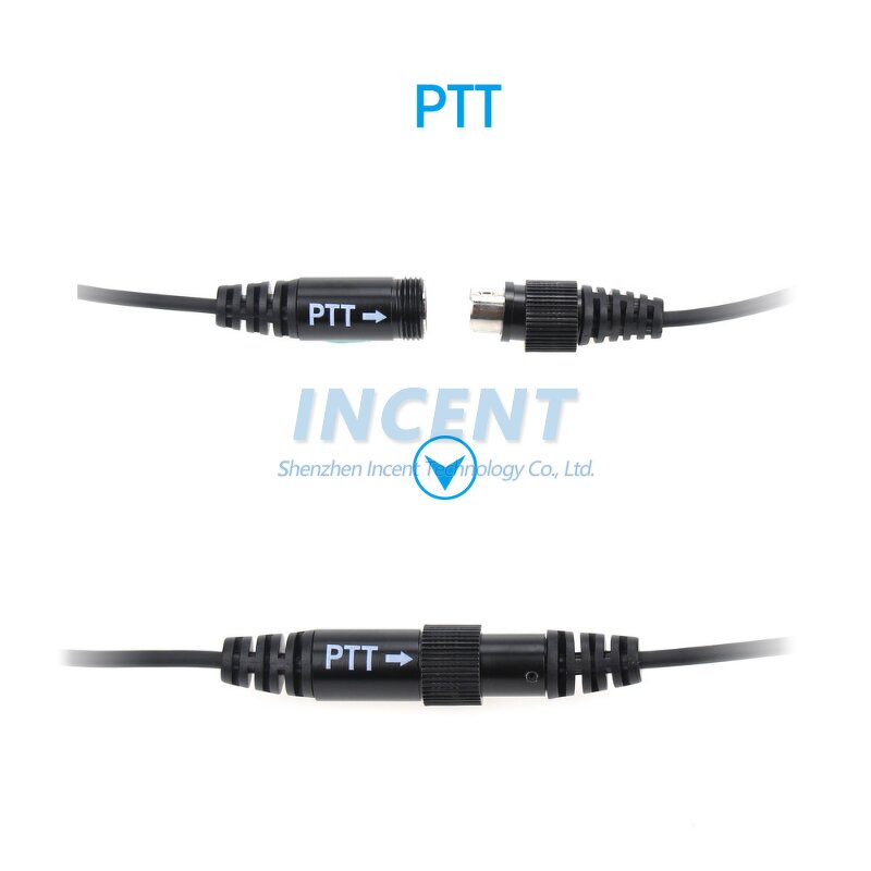 Helm Headset Manufacturer - 2 Pin PTT with Microphone for Kenwood BAOFENG Radio Two Directions Walkie Talkie